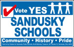 Sandusky City Schools 2003 Levy Yard Sign